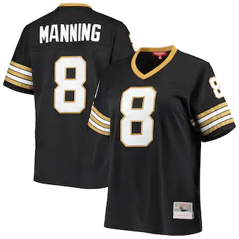 womens mitchell and ness archie manning black new orleans s